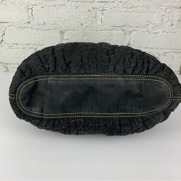 Fossil Quilted Floral Canvas Key Per Shoulder Purse - Picture 9 of 15